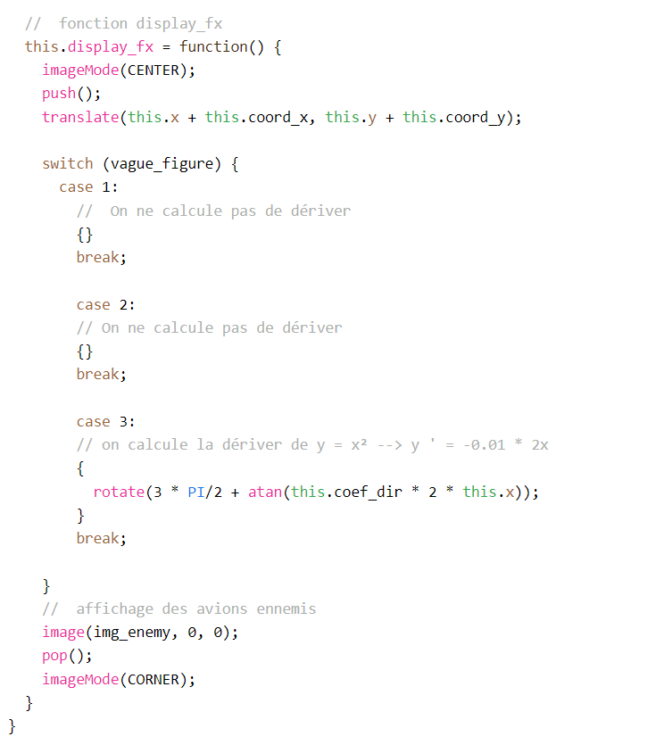 code fonction carré