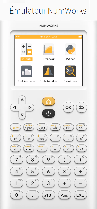 Calculatrice Numwork