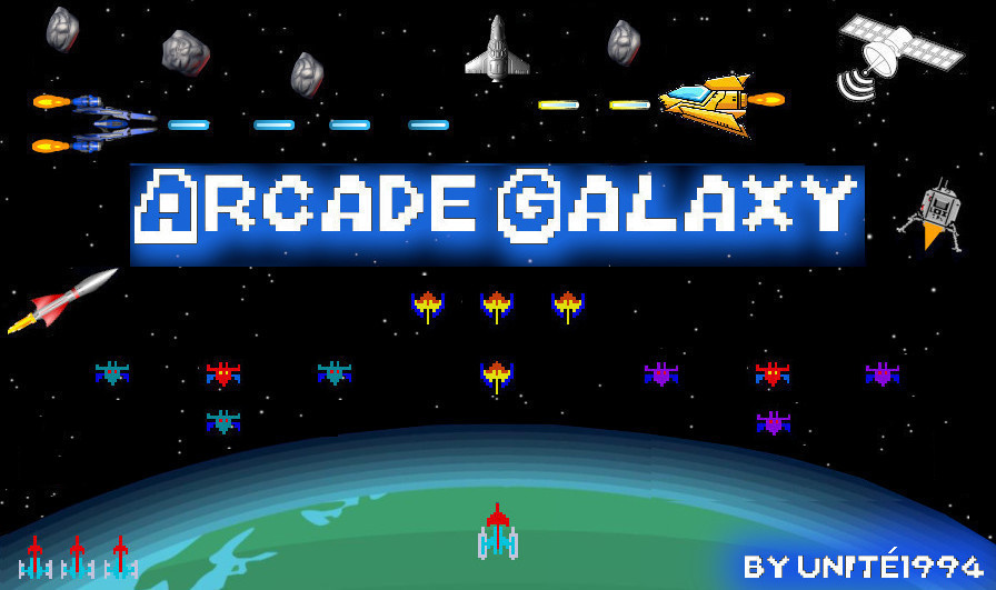 text Arcade Galaxy by himalaya2004