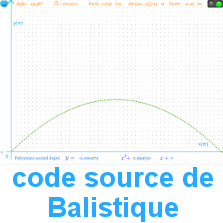 codes sources balistique
