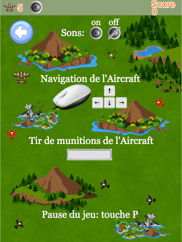 menu du jeu